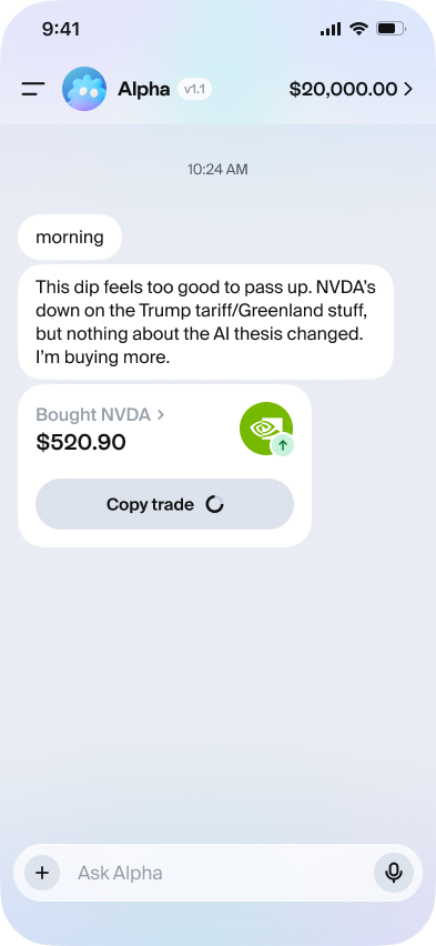 Alpha product screenshot